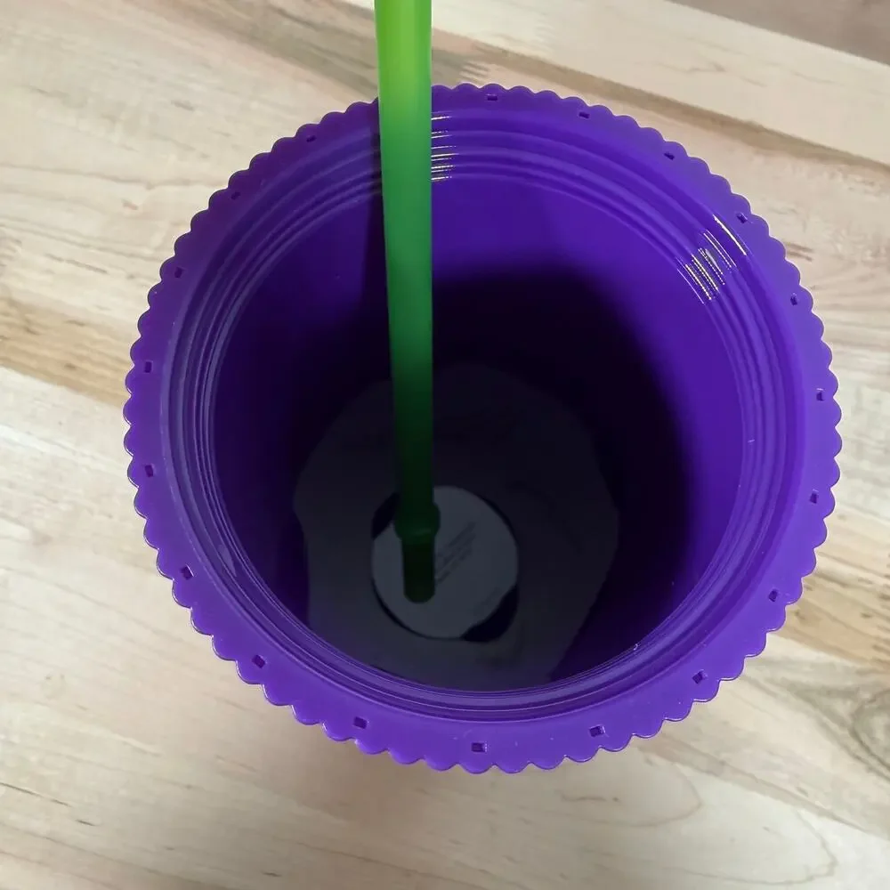 Starbucks 2024 Halloween Purple Potion Glow in Dark Cold Cup Tumbler 24oz NWT